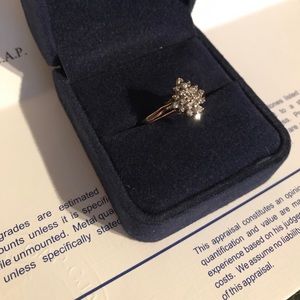 🔥Diamond cluster ring